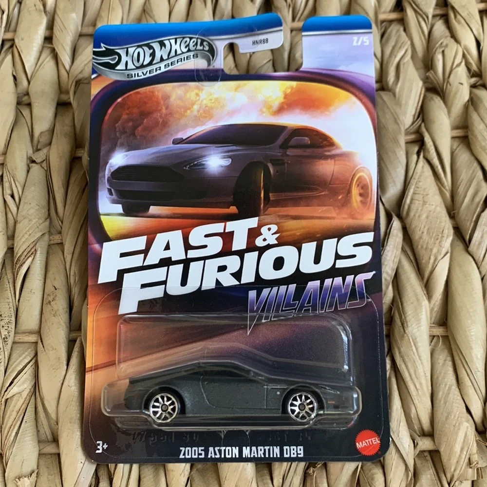 2005 Aston Martin DB9 Fast Furious Villains Hot Wheels Race Car Silver Edition 🆕